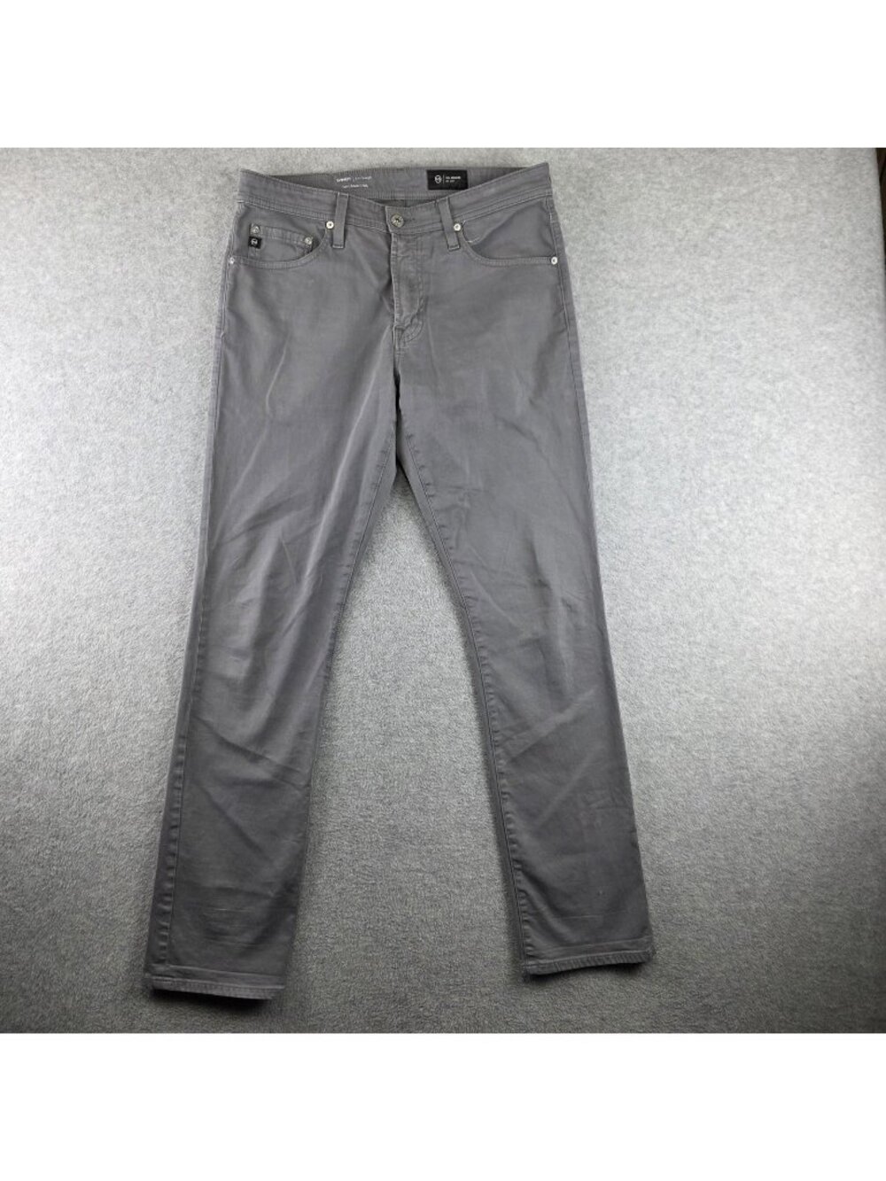 AG Adriano Goldschmied Everett Jeans Mens 31x32 Gray Slim Straight Stretch Denim